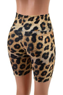 Leopard Print High Waist Bike Shorts - Coquetry Clothing