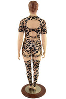 Leopard Print Nirvana Set with Thigh High Leg Warmers - Coquetry Clothing