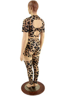 Leopard Print Nirvana Set with Thigh High Leg Warmers - Coquetry Clothing