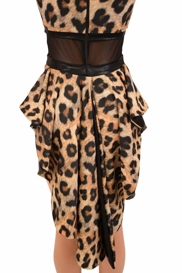Leopard Print Tuxedo Back Romper - Coquetry Clothing