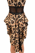 Leopard Print Tuxedo Back Romper - 2