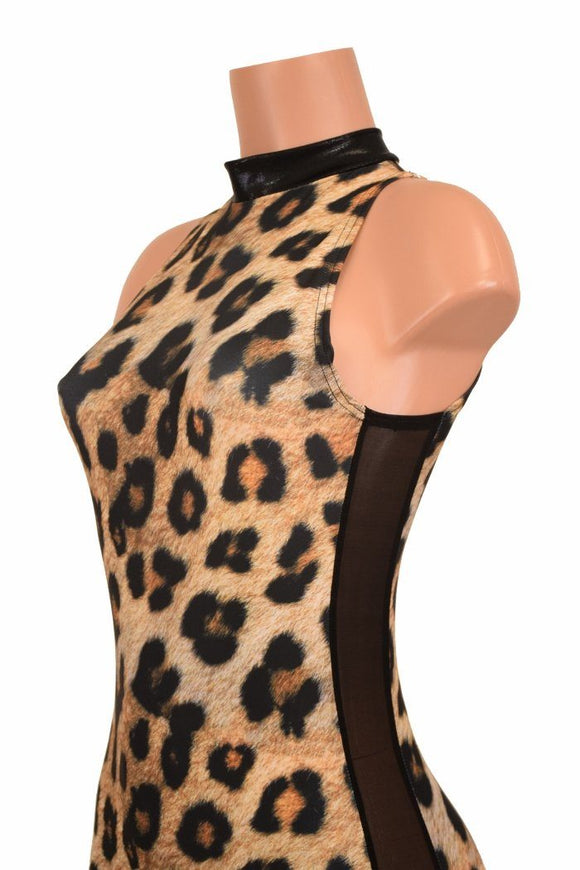 Leopard Side Panel Catsuit - Coquetry Clothing