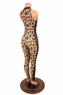 Leopard Side Panel Catsuit - Coquetry Clothing