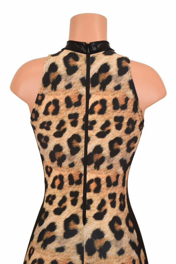 Leopard Side Panel Catsuit - Coquetry Clothing