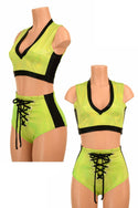 2PC Side Panel Top and Lace Up Set - 1