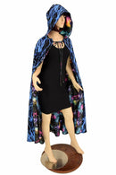 Lightning & Galaxy Reversible Hooded Cape - Coquetry Clothing