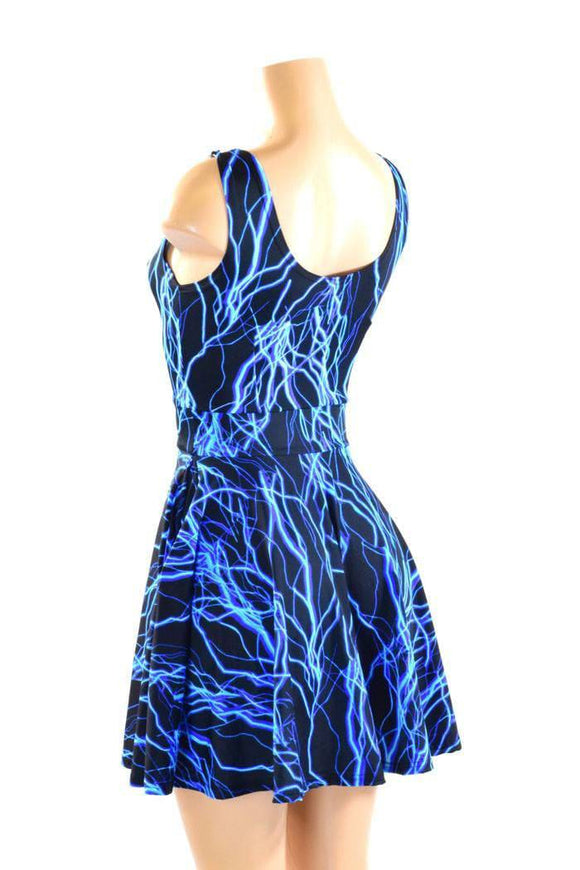 Lightning Pocket Skater Dress - Coquetry Clothing