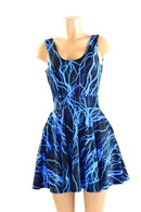 Lightning Pocket Skater Dress - Coquetry Clothing