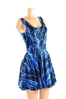 Lightning Pocket Skater Dress - Coquetry Clothing