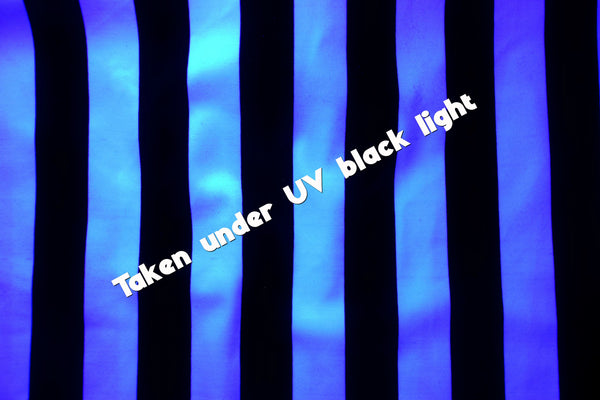 UV Black & White Stripe Spandex Fabric - 2