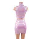 Lilac Crop Top & Bodycon Skirt Set - Coquetry Clothing
