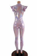 Lilac Flip Sleeve Plunging V Catsuit - Coquetry Clothing