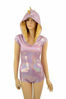 Lilac & Gold Dragon Hoodie Romper - Coquetry Clothing