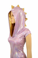 Lilac & Gold Dragon Hoodie Romper - Coquetry Clothing