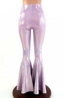 Lilac High Waist Bell Bottom Flares - Coquetry Clothing