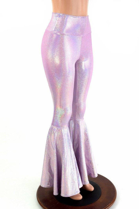 Lilac High Waist Bell Bottom Flares - Coquetry Clothing