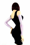 Lilac Holographic Arm Warmer Sleeves - Coquetry Clothing