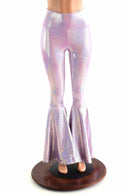 Lilac Holographic Bell Bottom Flares - Coquetry Clothing