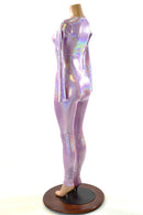 Lilac Holographic Catsuit - Coquetry Clothing