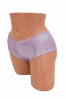 Lilac Holographic Cheeky Booty Shorts - Coquetry Clothing