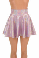 Lilac Holographic Mini Rave Skirt - Coquetry Clothing