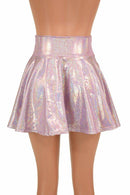 Lilac Holographic Mini Rave Skirt - Coquetry Clothing
