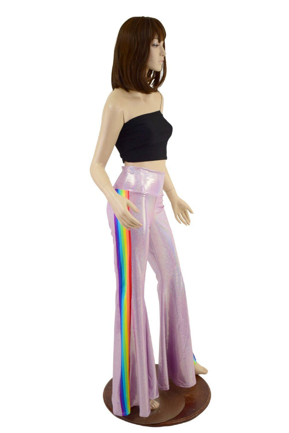 Lilac Holographic Retro Rainbow Solar Flares - Coquetry Clothing