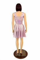 Lilac Holographic Skater Dress - Coquetry Clothing