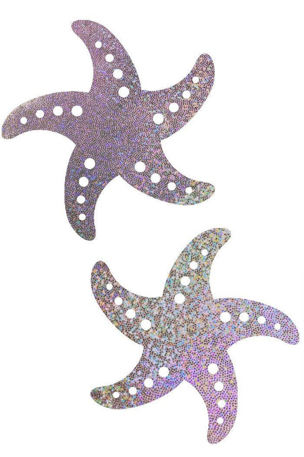 Lilac Holographic Starfish Pasties - 1