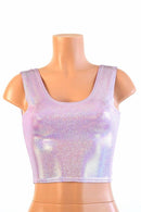 Lilac Holographic Tank Crop - Coquetry Clothing