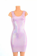 Lilac Holographic Tank Dress - Coquetry Clothing