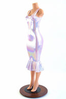 Lilac Holographic Wiggle Dress - Coquetry Clothing