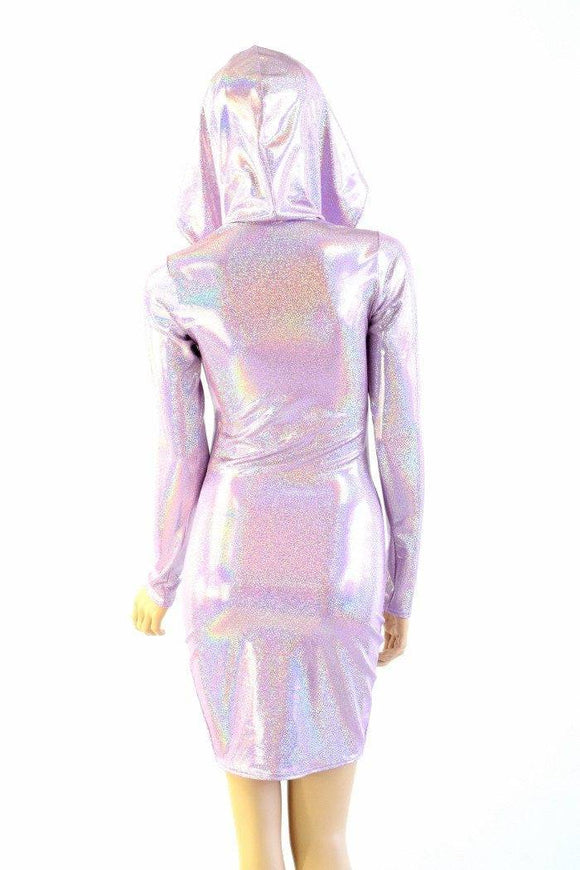 Lilac Long Sleeve Hoodie Dress - Coquetry Clothing