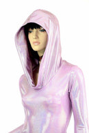 Lilac Long Sleeve Hoodie Romper - Coquetry Clothing