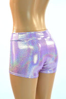 Lilac Midrise Shorts - Coquetry Clothing