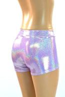 Lilac Midrise Shorts - Coquetry Clothing