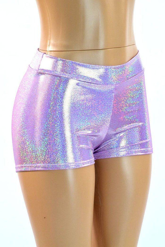 Lilac Midrise Shorts - Coquetry Clothing