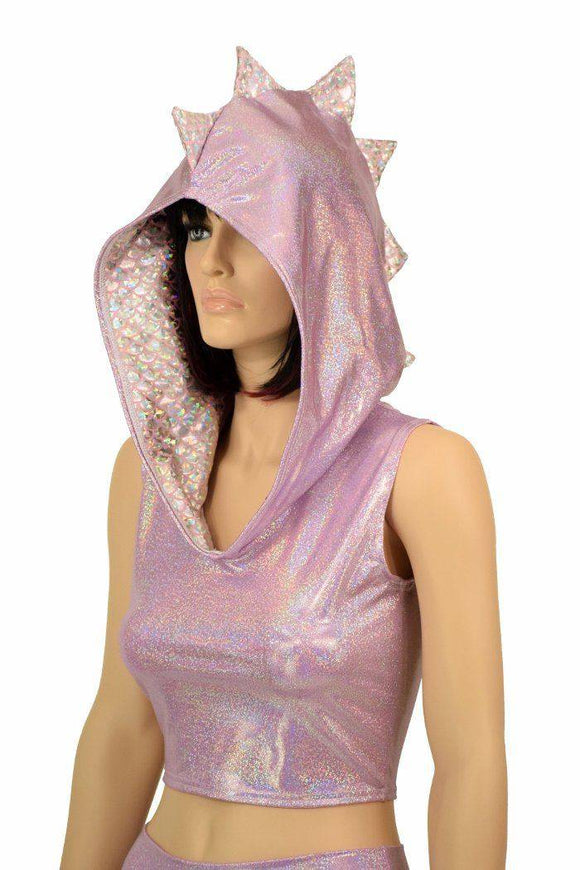 Lilac & Pink Dragon Hoodie & Shorts Set - Coquetry Clothing