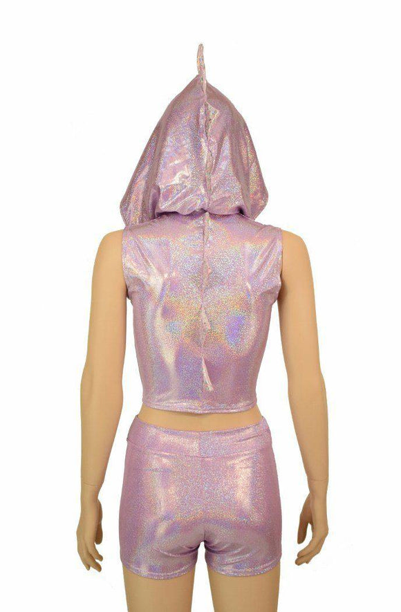 Lilac & Pink Dragon Hoodie & Shorts Set - Coquetry Clothing