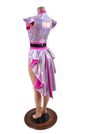 Lilac & Pink Tuxedo Back Romper - Coquetry Clothing