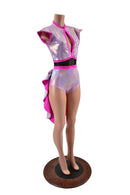 Lilac & Pink Tuxedo Back Romper - Coquetry Clothing