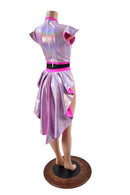 Lilac & Pink Tuxedo Back Romper - Coquetry Clothing