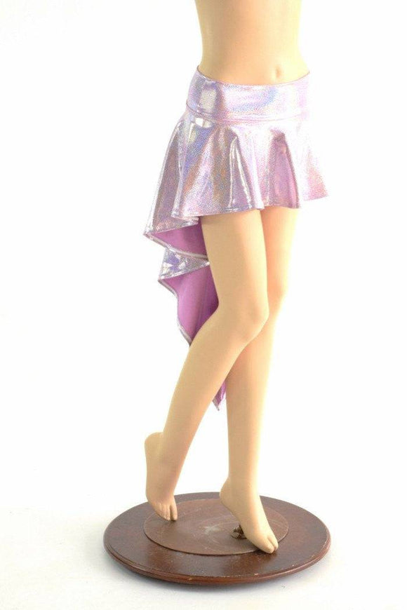 Lilac Purple Holographic Dragon Tail Skirt - Coquetry Clothing