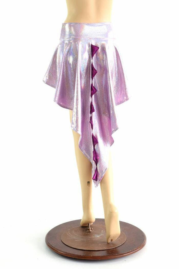 Lilac Purple Holographic Dragon Tail Skirt - Coquetry Clothing