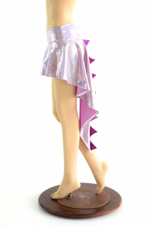 Lilac Purple Holographic  Dragon Tail Skirt - 2