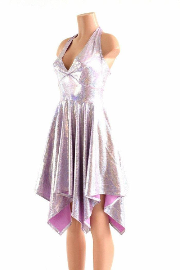 Lilac Purple Pixie Hemline Fairy Dress - Coquetry Clothing