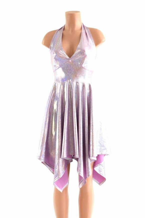 Lilac Purple Pixie Hemline Fairy Dress - Coquetry Clothing