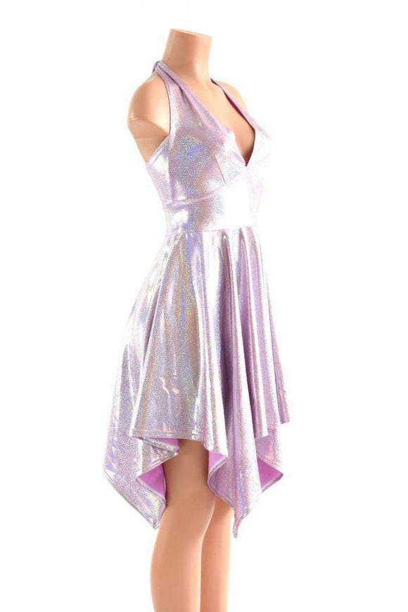 Lilac Purple Pixie Hemline Fairy Dress - Coquetry Clothing