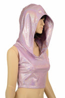 Lilac Racerback Crop Hoodie - Coquetry Clothing