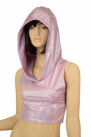 Lilac Racerback Crop Hoodie - Coquetry Clothing